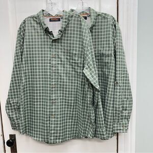 2 Ridgecut toughwear long sleeve button down breathable fishing shirts men's‎ xl